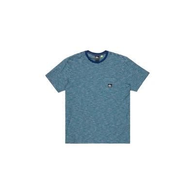 Image of Quiksilver Kentin Print Tshirt, Size: Small, Blue