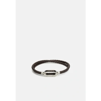 Image of Lacoste Starboard Bracelet, Men&#039;s, Size: One Size, Brown
