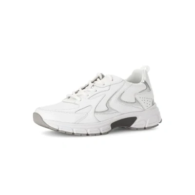 Image of Gabor Womens Low Top Sneakers, White Silver 50, 38 EU