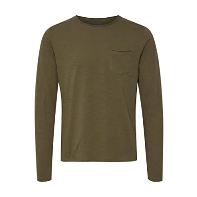 Image of Blend Bhbhnicolai TEE L.S. Long sleeved top, Men&#039;s, Size: Large, Olive