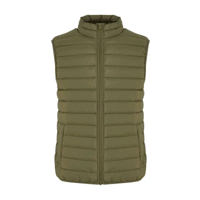 Image of Urban Classics Basic Light Weigh Waistcoat, Men&#039;s, Size: 4XL, Darkolive