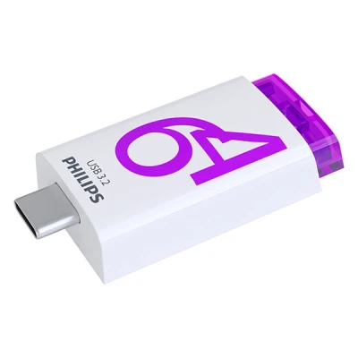 Image of Philips Click Edition USB C Port 3.2 Gen 1 Flash Drive 64GB for PC, Laptop, Smartphone, Tablet with Port, Read Speed up to 120MB/s