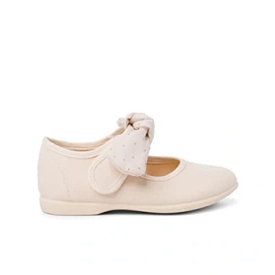 Image of Pisamonas LAZO Puntitos Baby shoes for kids, Size: 7K, Beige Textile