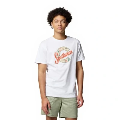 Image of Columbia Rapid RIDGE Graphic TEE Print Tshirt, Men&#039;s, Size: XL, White
