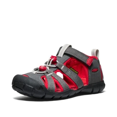Image of Keen Seacamp Unisex Walking sandals for kids, Size: 7k, Grey Textile
