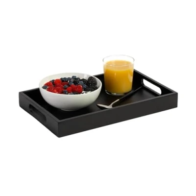 Image of Jay Hill Tray Acacia Black 35 x 22 cm