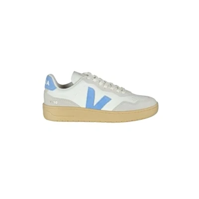 Image of Veja V 90 Trainers, Women&#039;s, Size: 5, Extra white/aqua/natural Leather