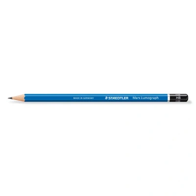 Image of STAEDTLER 100 HB Mars Lumograph Graphite Pencils for Drawing &amp; Sketching (Box of 12)
