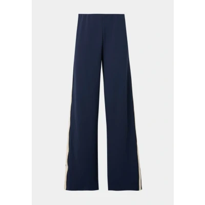 Image of Vero Moda Vmberlin WIDE Panel PANT Trousers, Women&#039;s, Size: Lx30, Navy
