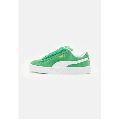 Image of Puma Suede XL Unisex Skate shoes, Size: 3.5, Dark myrtle/warm white
