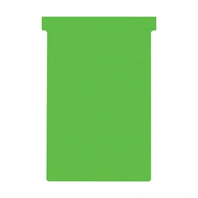 Image of Nobo Card Board Accessory T Cards, Size 1.5, Pack of 100 Index 4 Green
