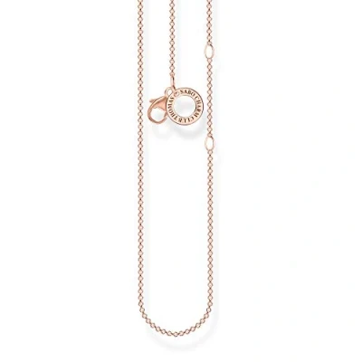 Image of Thomas SABO CLUB Necklace Rose goldcoloured, Women&#039;s, Size: 38, gold coloured