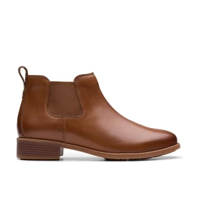 Image of Clarks Havisham TOP Ankle boots, Women&#039;s, Size: 4.5, Tan Leather