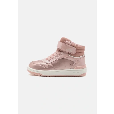 Image of Geox Washiba GIRL Hightop trainers for kids, Size: 6, Rose Imitation leather/ textile