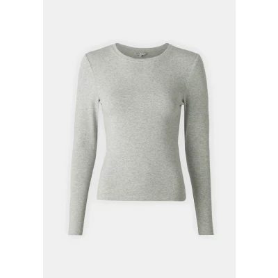 Image of ONLY Women&#039;s Onlriley O Neck L/S Top JRS Shirt, Light Grey Mix, M
