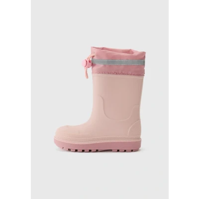 Image of Playshoes Unisex Children&#039;s Rain Boots, Lined Wellington Pink lined, 20 EU