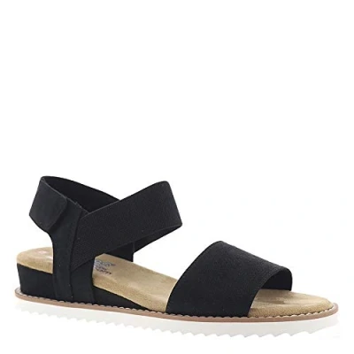 Image of Skechers Desert KISS Wedge sandals black, Women&#039;s, Size: 385, Black shoes