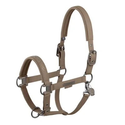 Image of Eskadron SS25 Platinum Halter Faux Leather Double Pin