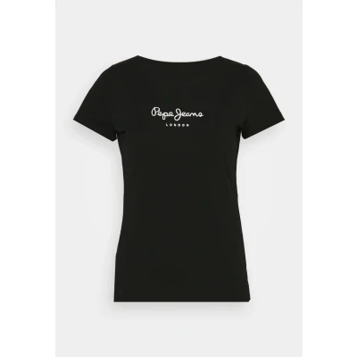 Image of Pepe Jeans NEW Virginia Print Tshirt, Women&#039;s, Size: XL, Black