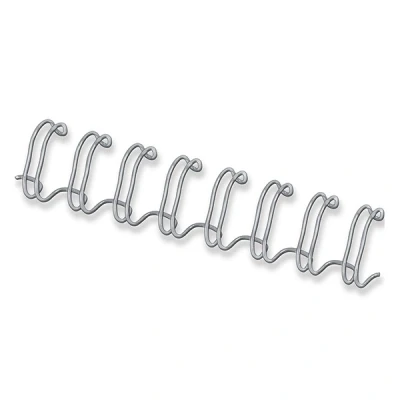 Image of Fellowes 10mm Wire Binding Combs, 100 Pack Silver