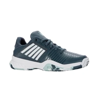 Image of K SWISS Court Express OMNI Unisex Multicourt tennis shoes, Size: 3, Indian teal/white/aqua splash shoes