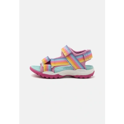 Image of Geox Borealis GIRL Sandals Dark pink/multicoloured for kids, Size: 033, pink/multi/coloured shoes