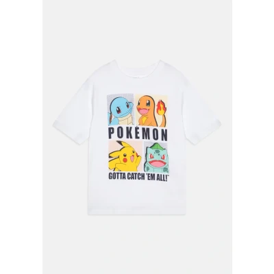 Image of Name it Nkmdazz Pokemon BOX SKY Print Tshirt for kids, Size: 5y, Bright white