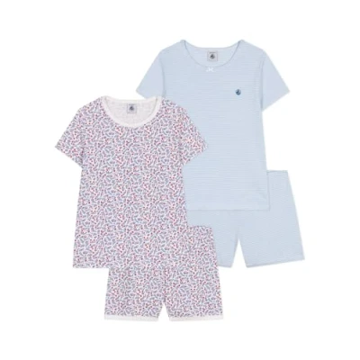 Image of Petit Bateau KIDS set Pyjama jasmin/marshmallow/rouge/multicoloured for kids, Size: 8y, Jasmin/marshmallow/rouge/multi coloured