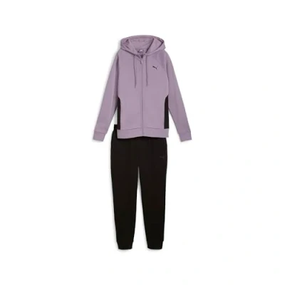 Image of Puma Classic Hooded Tracksuit SET Tracksuit, Women&#039;s, Size: XS, Pale plum