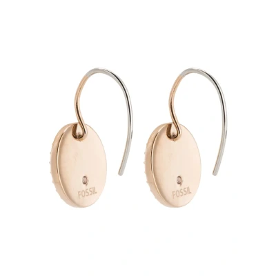 Image of Fossil Vintage Glitz Earrings rosegoldcoloured, Women&#039;s, Size: One Size, Rosegold coloured