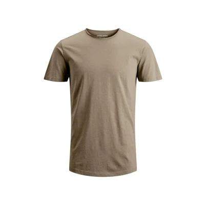 Image of Jack &amp; Jones Collo Rollino Basic Tshirt, Men&#039;s, Size: Large, Beige