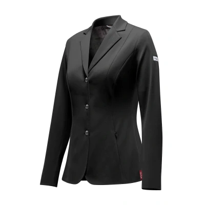 Image of Animo Ladies Lud B7 Riding Jacket Black IT46 UK14 FR42 Equestrian Show Horse