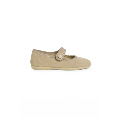Image of Pisamonas Baby shoes for kids, Size: 7K, Beige Leather