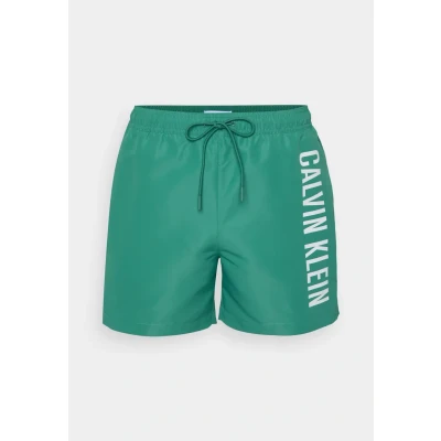 Image of Calvin Klein Swimwear Intense Power Medium Drawstring Swimming shorts, Men&#039;s, Size: Medium, Wild green