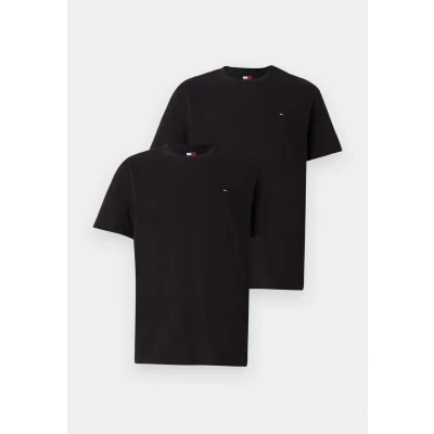 Image of Tommy Jeans SLIM TEE 2 PACK Basic Tshirt, Men&#039;s, Size: 34, Black