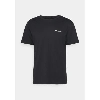 Image of Columbia LOGO Short Sleeve Basic Tshirt, Men&#039;s, Size: XXL, Black
