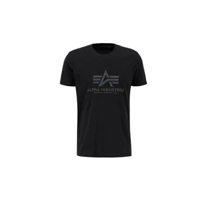 Image of ALPHA INDUSTRIES Basic T Rainbow Ref Shirt for Men, Black, L
