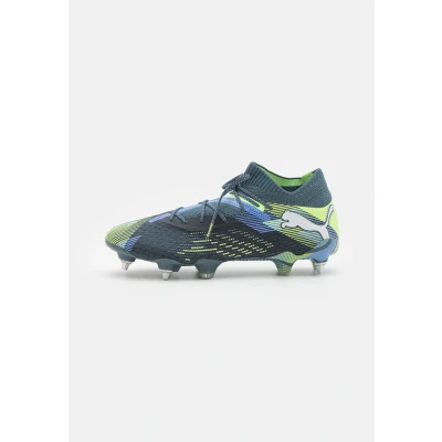 Image of Puma Future 7 Ultimate MXSG Screwin stud football boots, Men&#039;s, Size: 8.5, Gray skies/white/fizzy apple Textile/synthetics