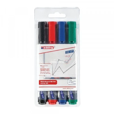 Image of Edding 360 Drywipe Marker Assorted (Pack of 4) 3318999