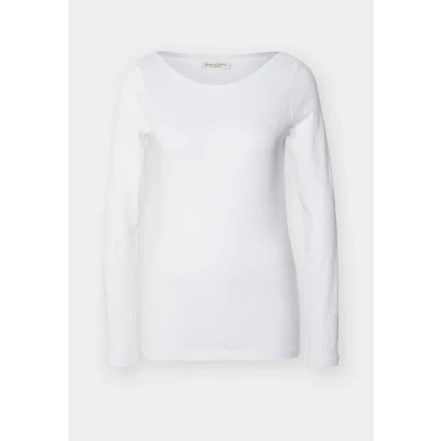 Image of Marc O&#039;Polo Long Sleeve BOAT NECK sleeved top, Women&#039;s, Size: XXS, White
