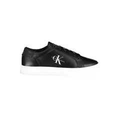 Image of Calvin Klein Jeans Classic CUP LACE UP Trainers, Men&#039;s, Size: 8, Black leather and imitation
