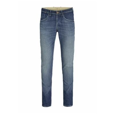 Image of JACK &amp; JONES Male Slim Fit Jeans JJIGLENN JJDENVER JJ 144 NOOS Jeans, Blue Denim, 27W / 32L