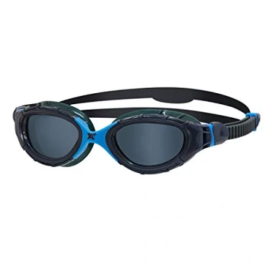 Image of Zoggs Predator Flex Polarized Ultra Regular Fit Black/Green/Polarized Copper