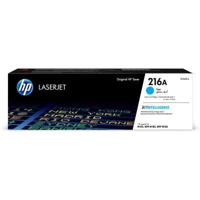 Image of HP W2411A 216A Original LaserJet Toner Cartridge, Cyan, Single Pack