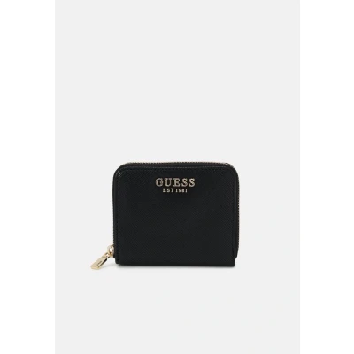 Image of Guess Laurel Small ZIP Around Wallet, Women&#039;s, Size: One Size, Black