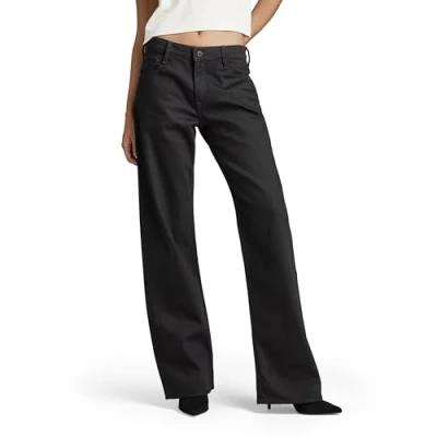 Image of G STAR RAW Women&#039;s Judee Loose Wmn Pants, Pitch Black, 25W / 28L
