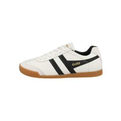 Image of Gola Harrier Sneaker Trainers, Men&#039;s, Size: 6, White black cmbwb Leather