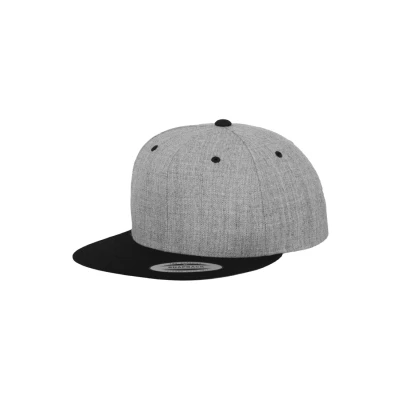 Image of Flexfit Classic Snapback 2TONE Cap, Size: One Size, Light grey/black