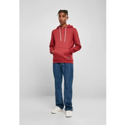 Image of Urban Classics Basic Melange Hoody Hoodie, Men&#039;s, Size: XS, Bloodstonemelange