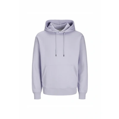 Image of JACK &amp; JONES Male Plain Hoodie, Languid Lavender, M